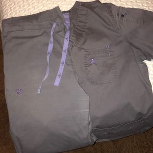 Gray med couture scrubs